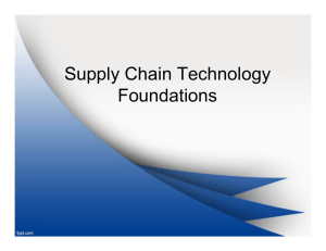 Supply Chain Technology Foundations