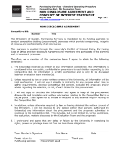 Evaluation Team Non Disclosure Agreement Template
