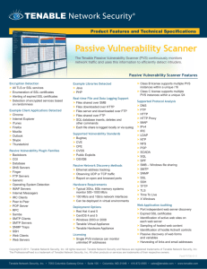 Passive Vulnerability Scanner
