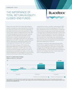the importance of total return in equity closed-end funds
