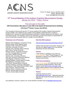 10 Annual Meeting of the Auditory Cognitive Neuroscience Society