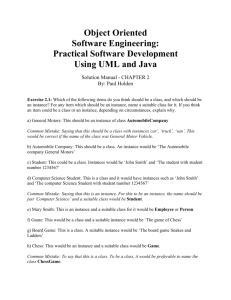 Object Oriented Software Engineering: Practical Software