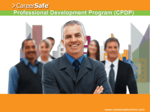 Professional Development Program (CPDP)