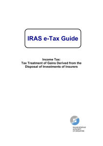 Tax Treatment of Gains Derived from the Disposal of