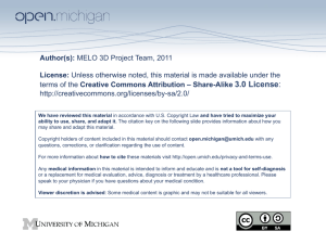 Author(s): MELO 3D Project Team, 2011 License