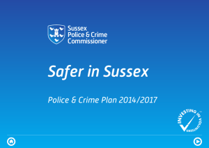 Safer in Sussex - Sussex Police & Crime Commissioner