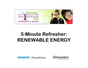 5-Minute Refresher: RENEWABLE ENERGY