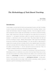 The Methodology of Task