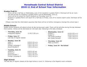 Horseheads Central School District 2010