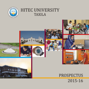 Prospectus 2015 - HITEC University