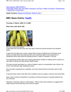 BBC News Online: Health