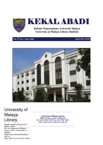 Kekal Abadi - UM - University of Malaya