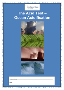 The Acid Test – Ocean Acidification