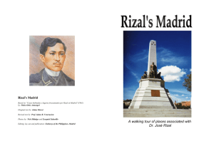 A walking tour of places associated with Dr. José Rizal