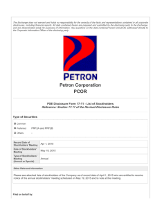Petron Corporation PCOR