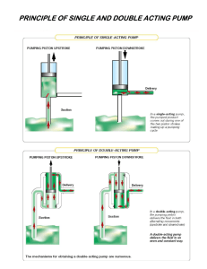 principle of single and double acting pump
