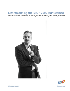 Understanding the MSP Marketplace
