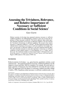 Assessing the Trivialness, Relevance, and Relative Importance of