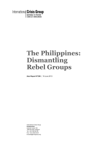 The Philippines: Dismantling Rebel Groups
