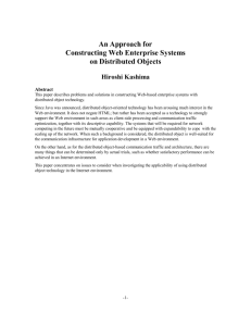 An Approach for Constructing Web Enterprise Systems on