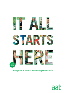 Your guide to the AAT Accounting Qualification