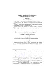 unidroit principles ofinternational commercial contracts 2004