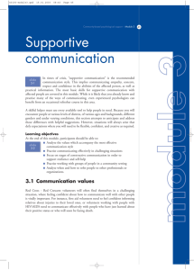 Supportive communication - Toolkit sport for development