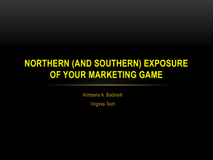 Northern (and Southern) Exposure of Your Marketing plan