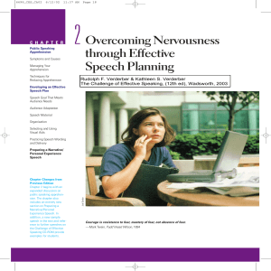 2Overcoming Nervousness through Effective Speech Planning