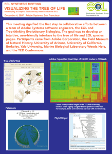 visualizing the tree of life - The EOL Biodiversity Synthesis Group