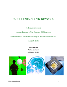 e-learning and beyond