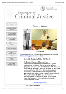 Collected Web Pages Documenting Samuel L. Braddock's Claim to