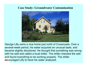 Case Study: Groundwater Contamination
