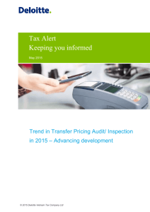 Deloitte Vietnam_Tax Alert_TP Audit_May 2015 - EN