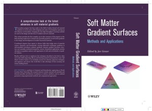 Soft Matter Gradient SurfacesMethods and Applications