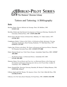 Tattoos and Tattooing: A Bibliography