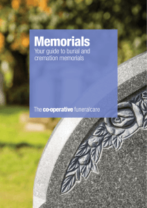 Memorials - Co-operative Funeralcare