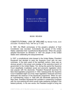 CONSTITUTIONAL LAW OF IRELAND, By