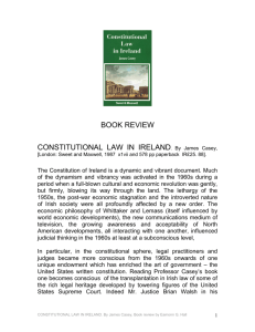 BOOK REVIEW CONSTITUTIONAL LAW IN