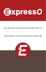 Law Review Submissions Guide 2014