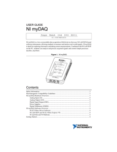 NI myDAQ User Guide - National Instruments