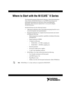Where to Start with the NI ELVIS II Series