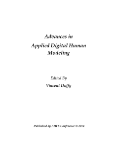 Advances in Applied Digital Human Modeling