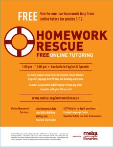 One-to-one live homework help from online tutors for grades 3-12.
