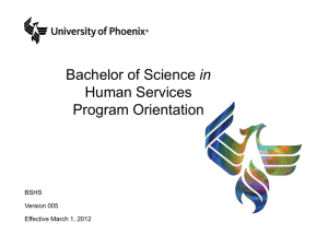 Bachelor of Science in Human Services