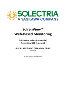 SolrenView Web-Based Monitoring Manual