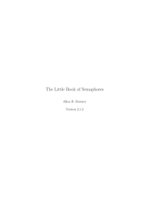 The Little Book of Semaphores