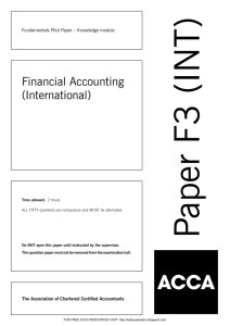 Preparing Financial Statements - E