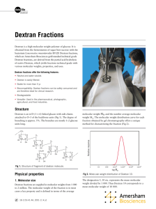 Dextran Fractions - GE Healthcare Life Sciences