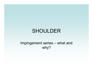 Shoulder Impingement